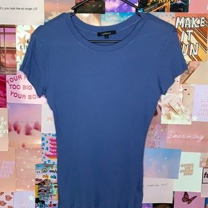 Medium blue tight tshirt ribbed as well!
